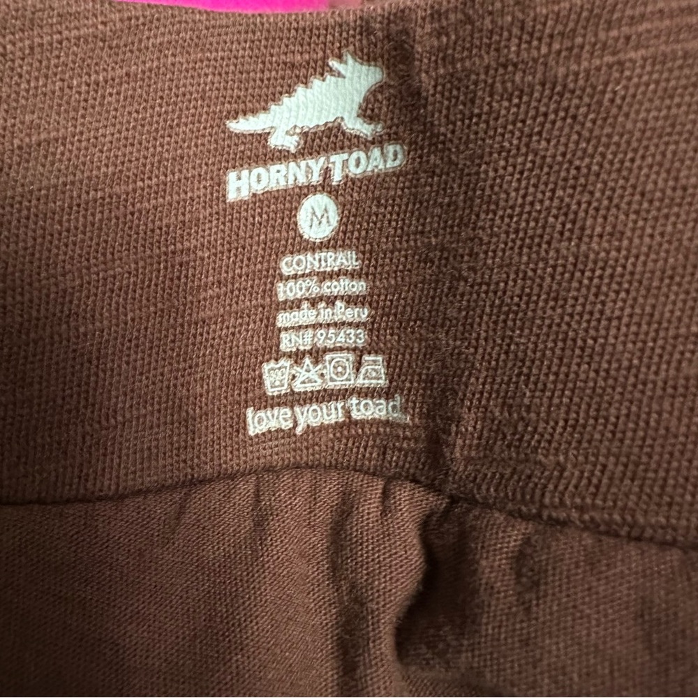Horny Toad Cotton‎ Brown Skirt Buttons Sz Medium - Picture 9 of 11